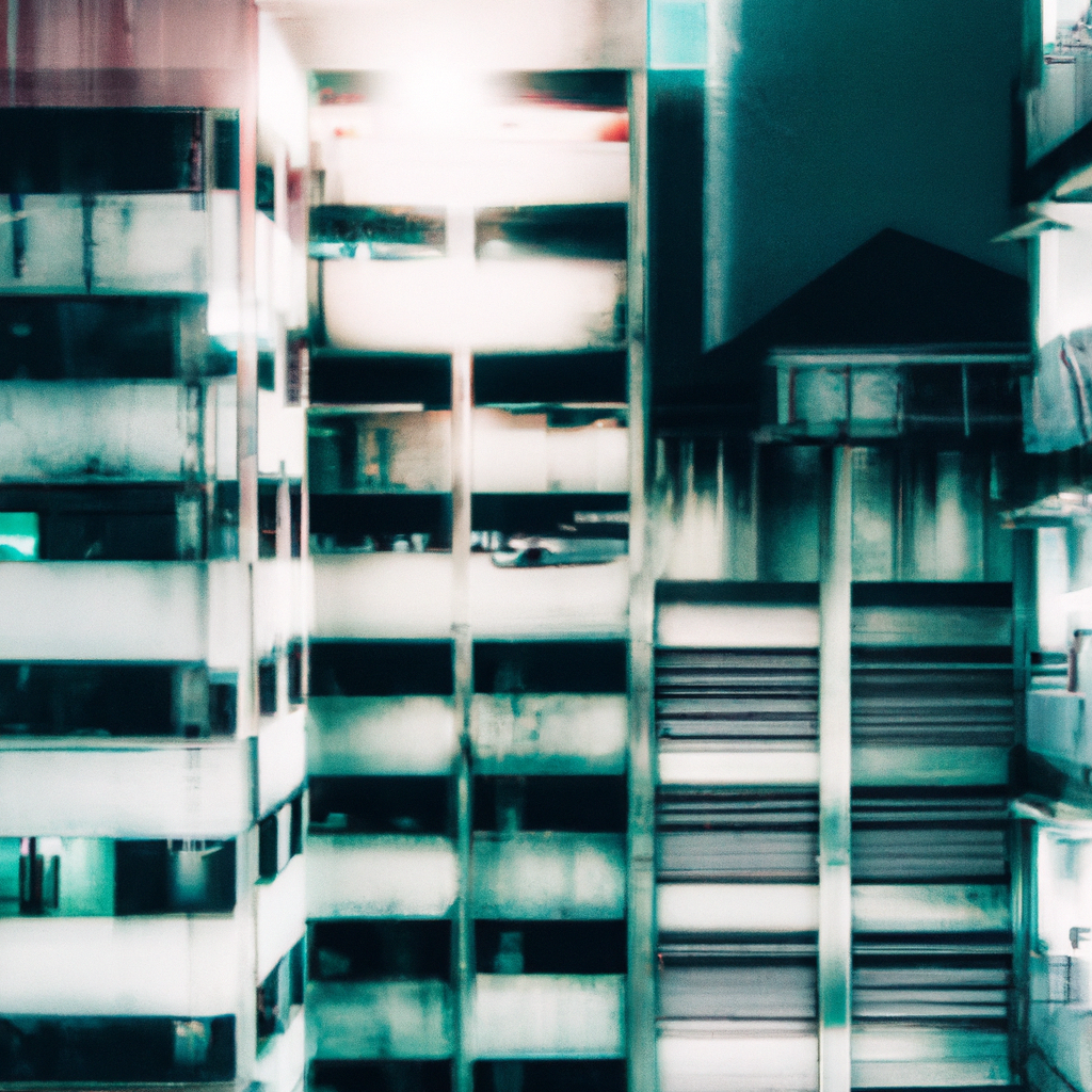 エディトリアルポートレート。ミニマルな建築ラインとパステルカラーで構成された写真4