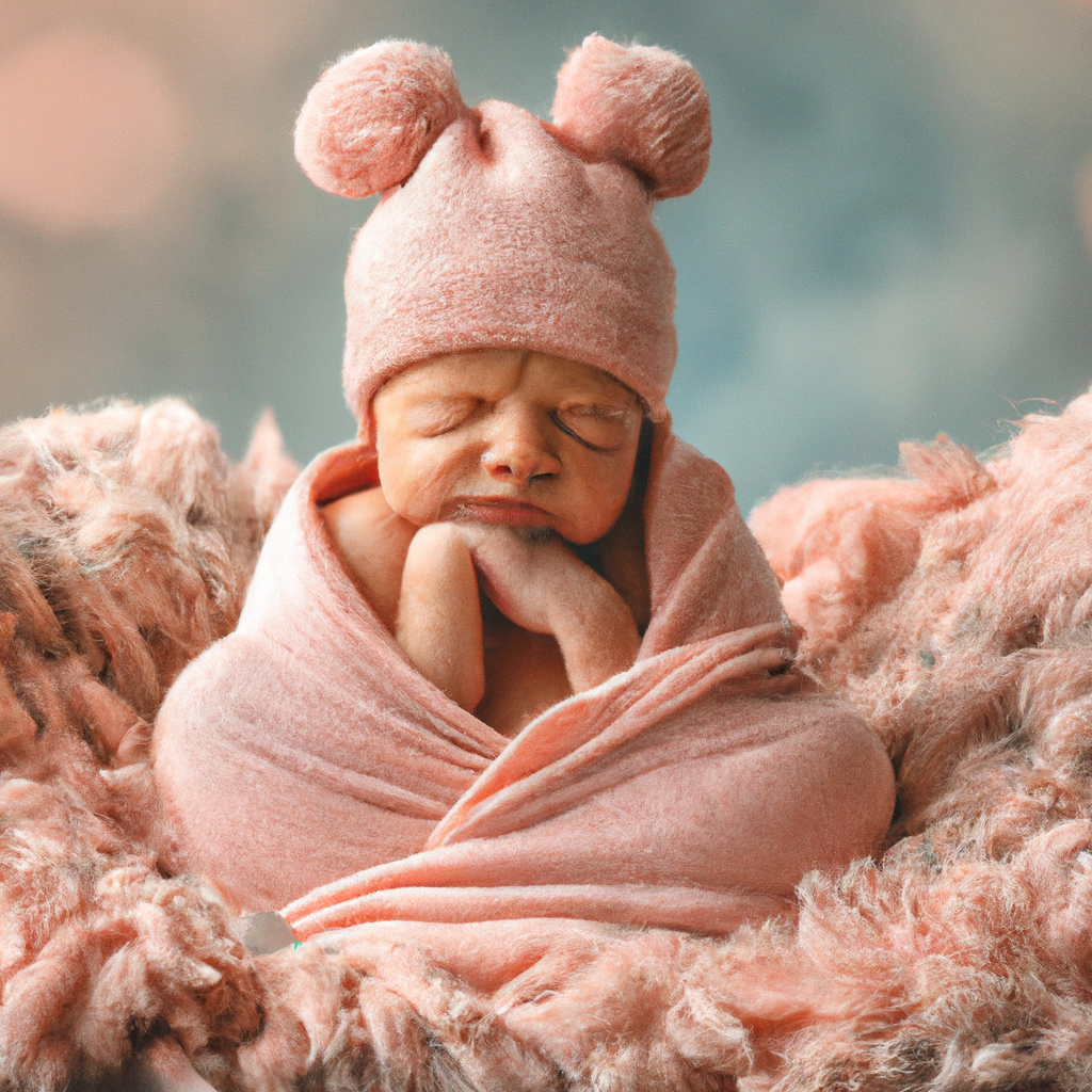 ニューボーンフォト。柔らかなブランケットと安全なポーズで安心